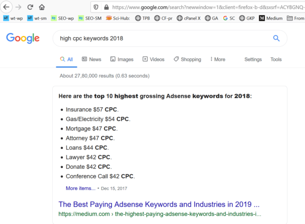serp featured snippets